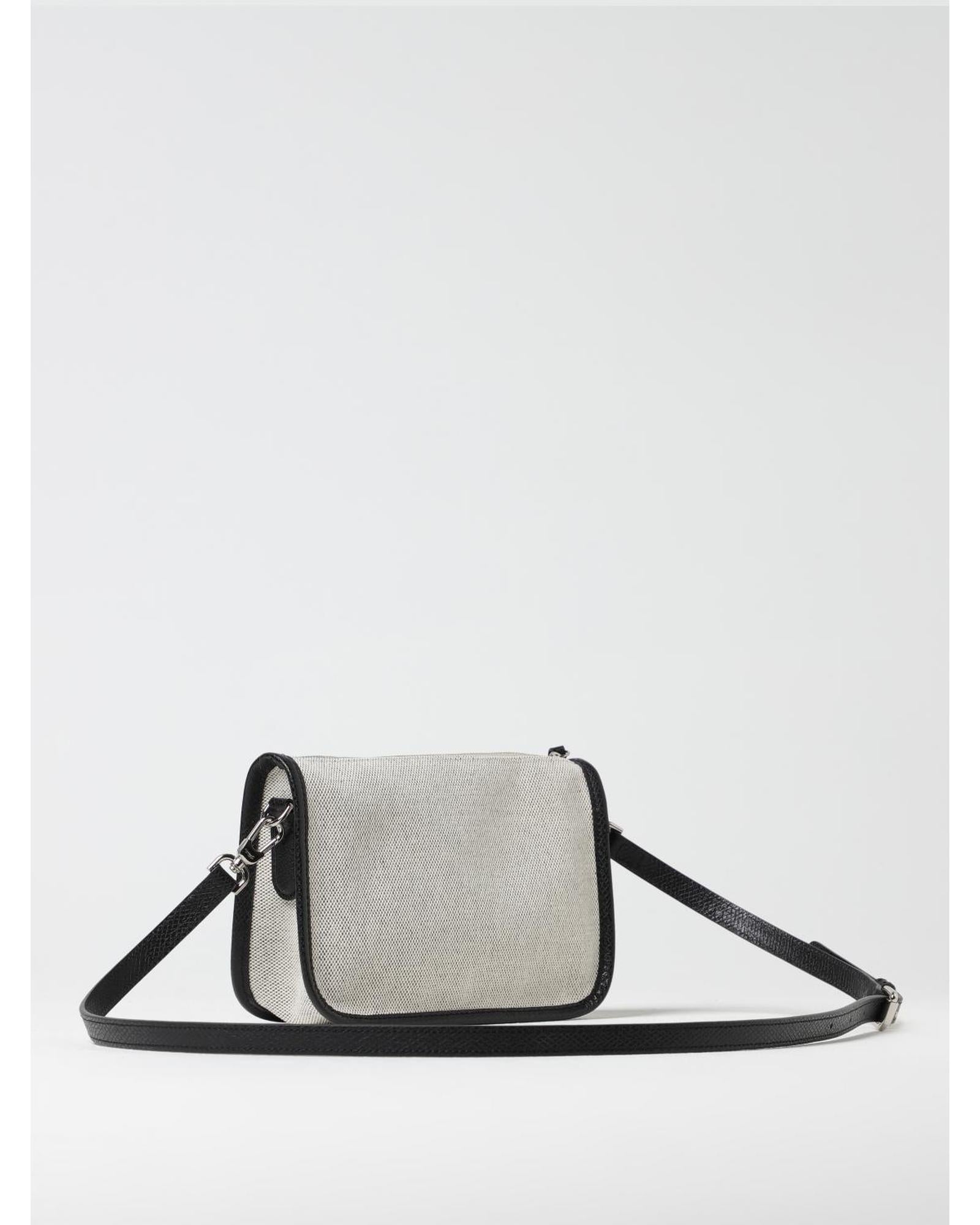 Longchamp Gray Cotton Crossbody Bag