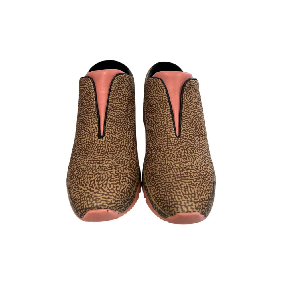 Borbonese Damen-Sneaker aus beigem Leder