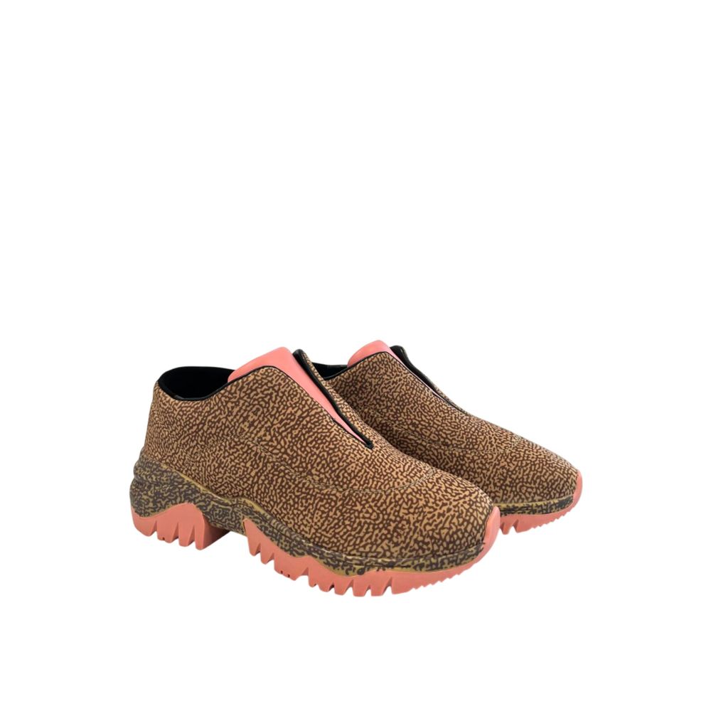 Borbonese Damen-Sneaker aus beigem Leder