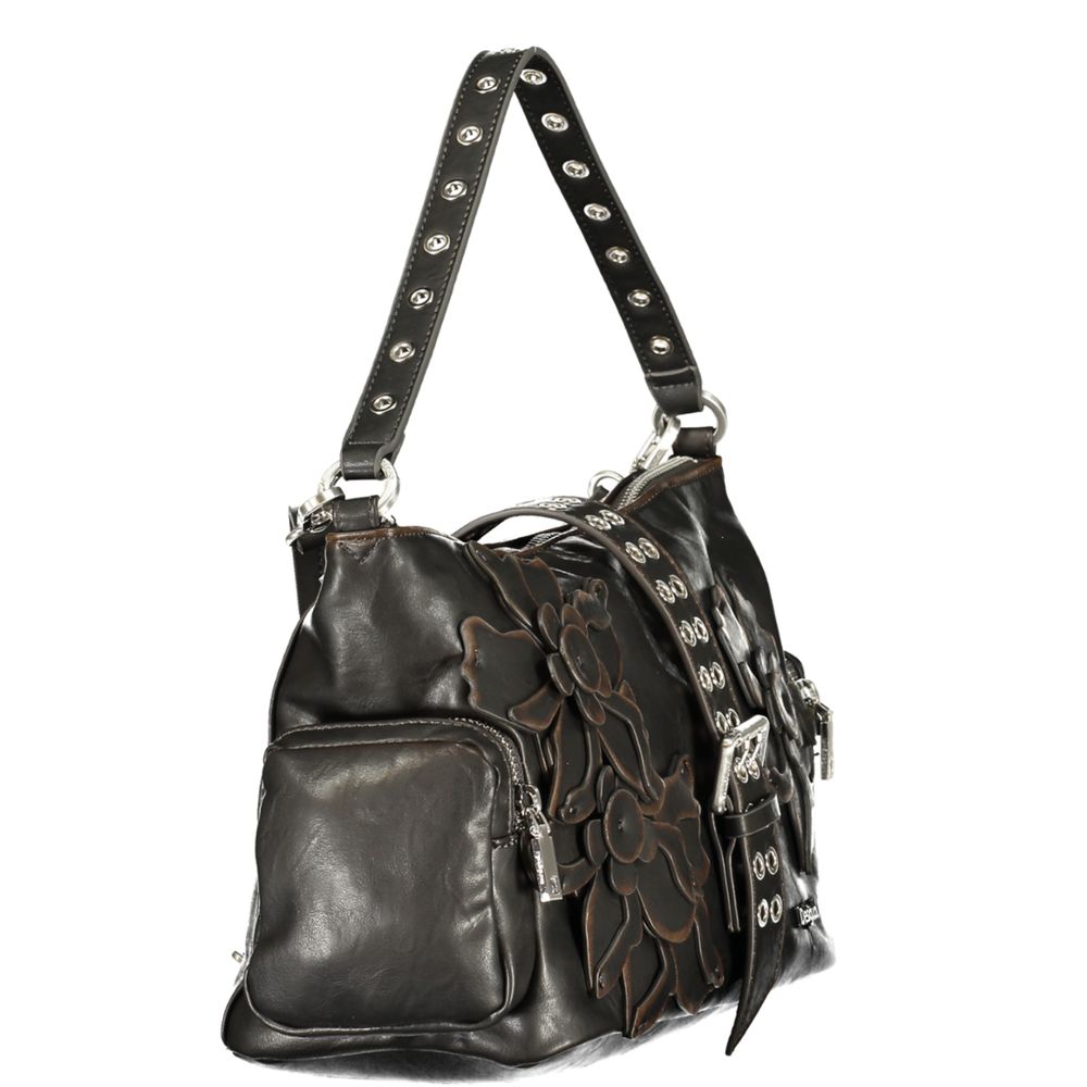 Desigual Marrone Polyurethan Damen Handtasche