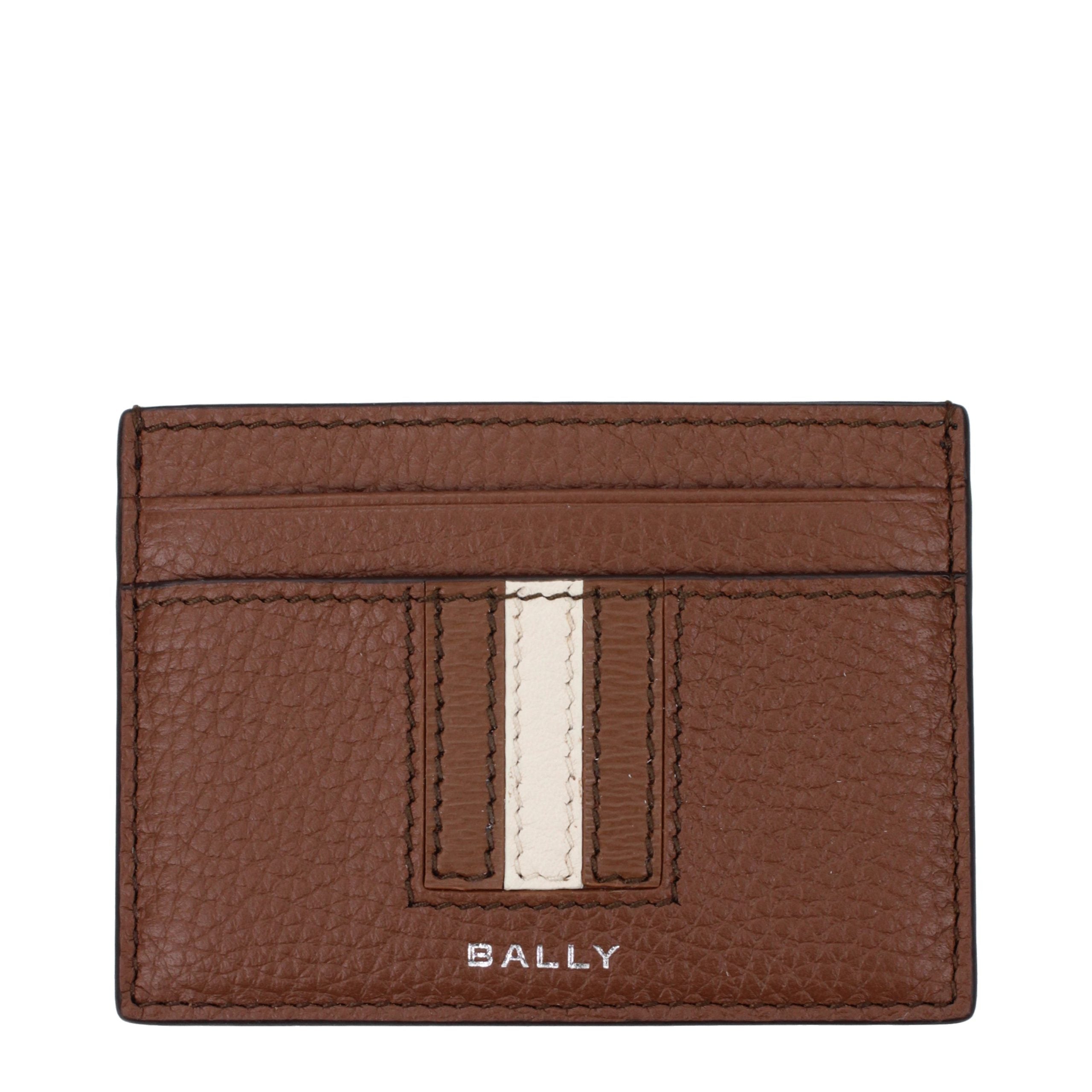 Bally Kartenetui aus braunem Leder