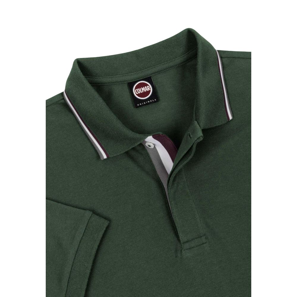 Colmar Originals Grünes Baumwoll-Polohemd