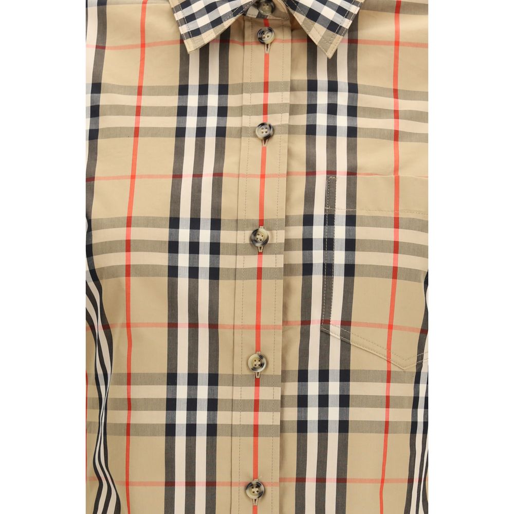 Chemise Burberry multicolore en coton à motifs