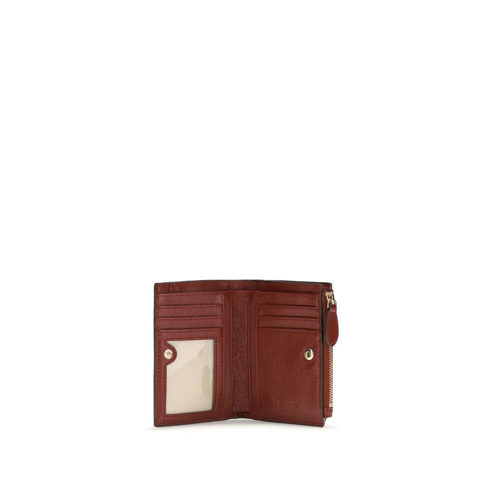 Portefeuille PINKO Bordeaux Cuir de veau Bos Taurus