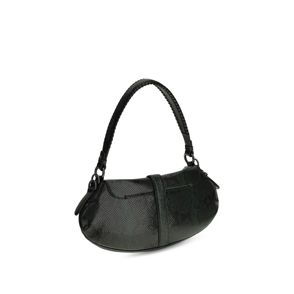Ganni Blue Leather Shoulder Bag