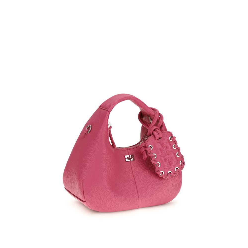 Ganni Mehrfarbige Handtasche aus recyceltem Polyester