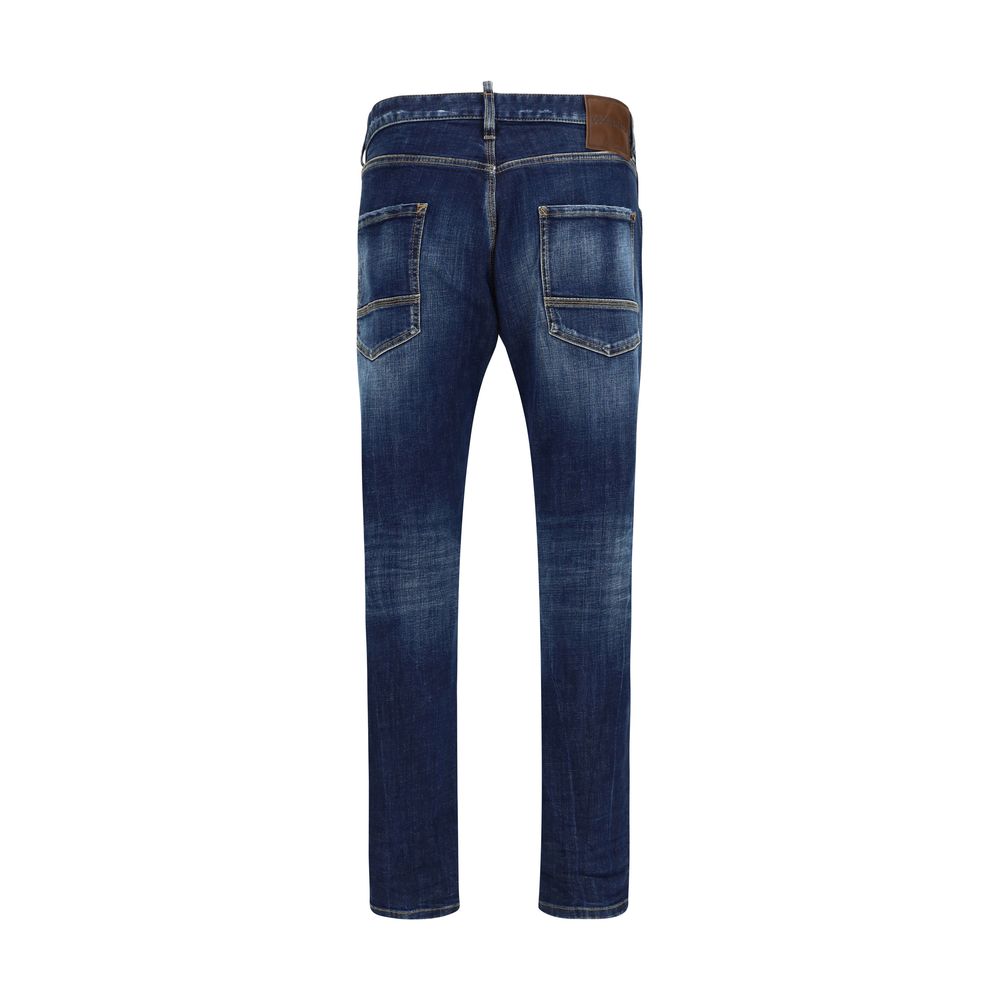 Dsquared² Blue Cotton Jeans Denim