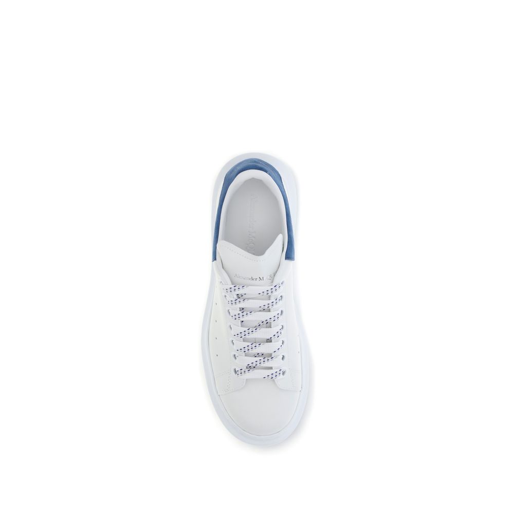 Alexander McQueen Sneaker aus weißem Kalbsleder mit Plateau