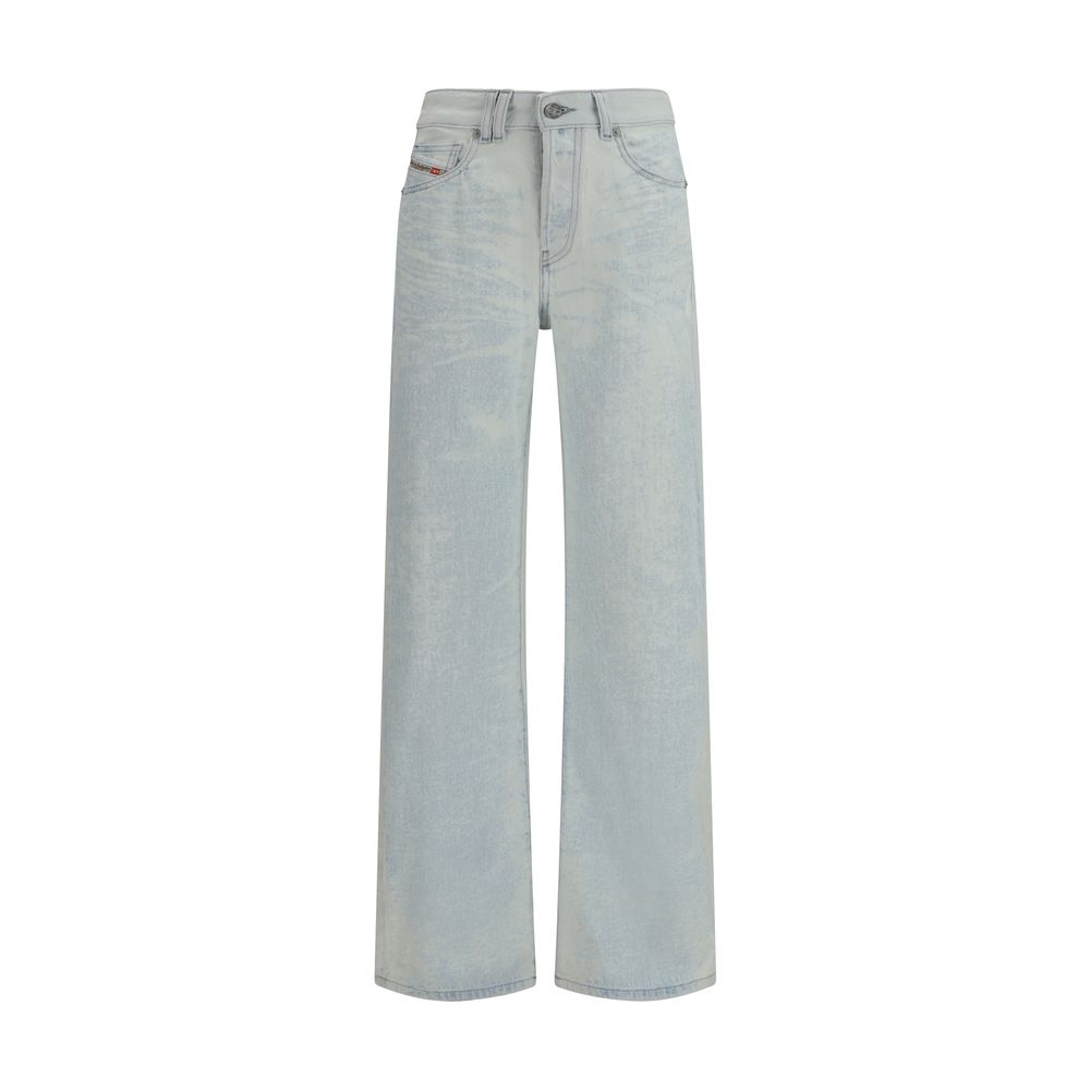 Jean droit Diesel en coton bleu