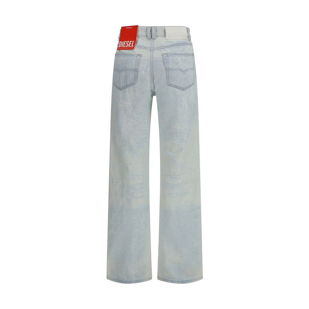 Jean droit Diesel en coton bleu