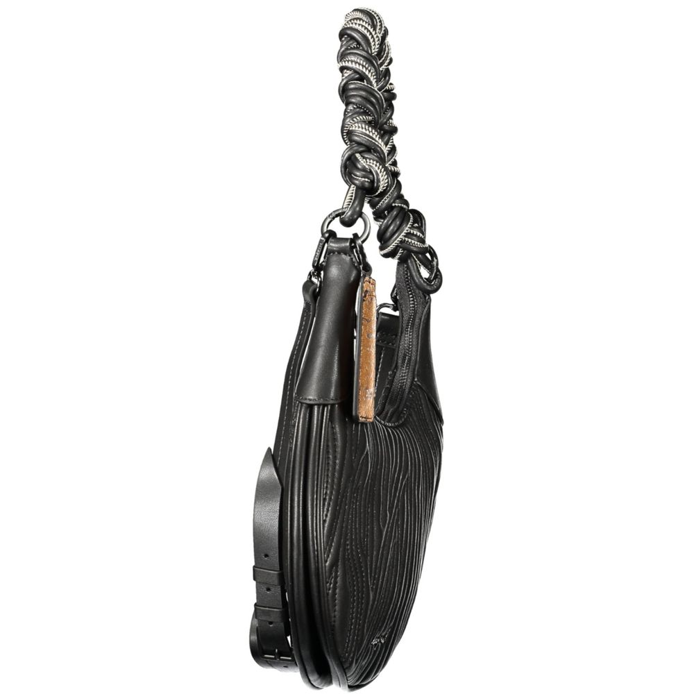 Desigual Nero Polyurethan Damen Tasche