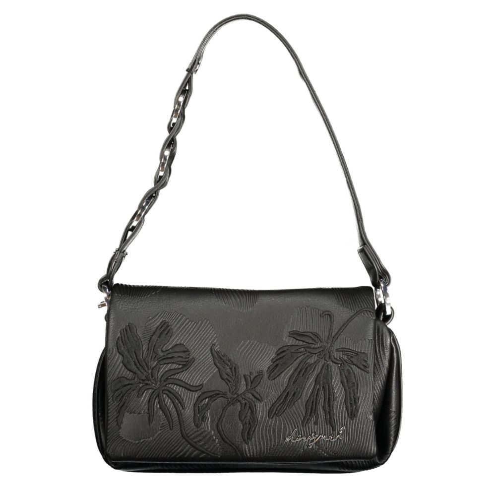 Desigual Schwarze Polyurethan-Damenhandtasche