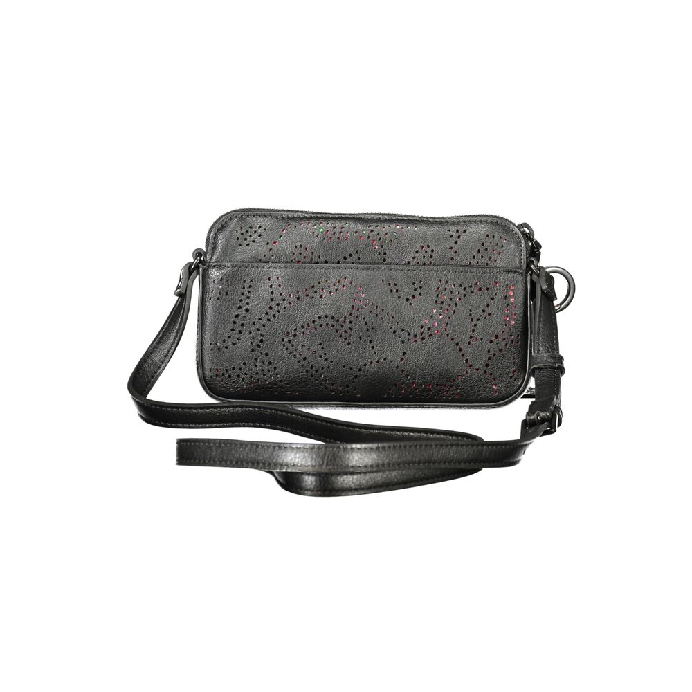 Desigual Nero Polyurethan Damen Tasche