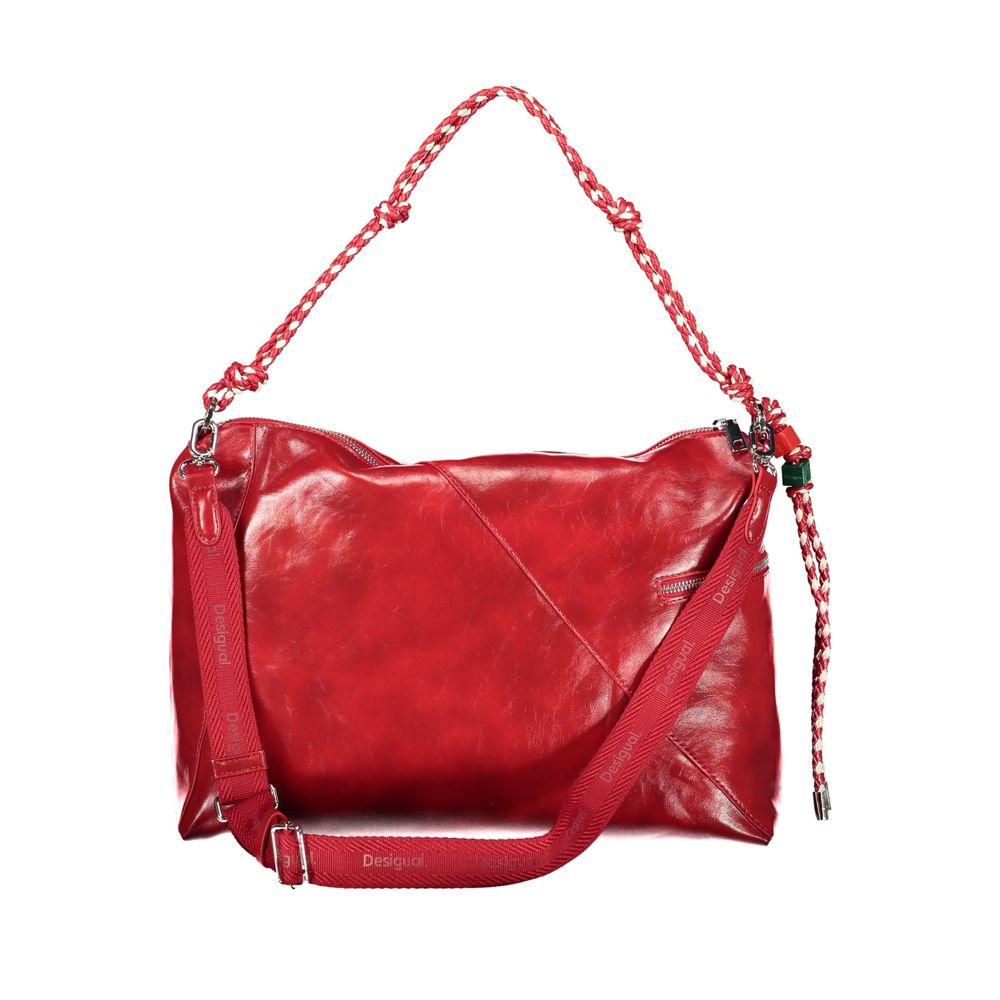 Desigual Rote Damenhandtasche aus Polyurethan