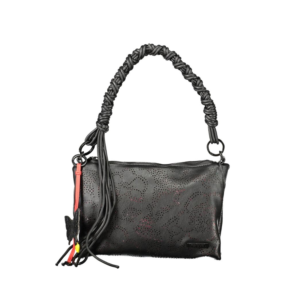 Desigual Schwarze Damenhandtasche aus Polyurethan