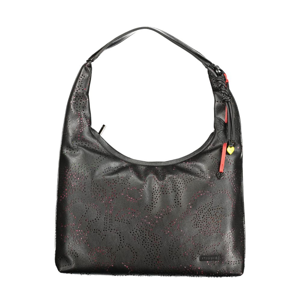Desigual Nero Polyurethan Damenhandtasche