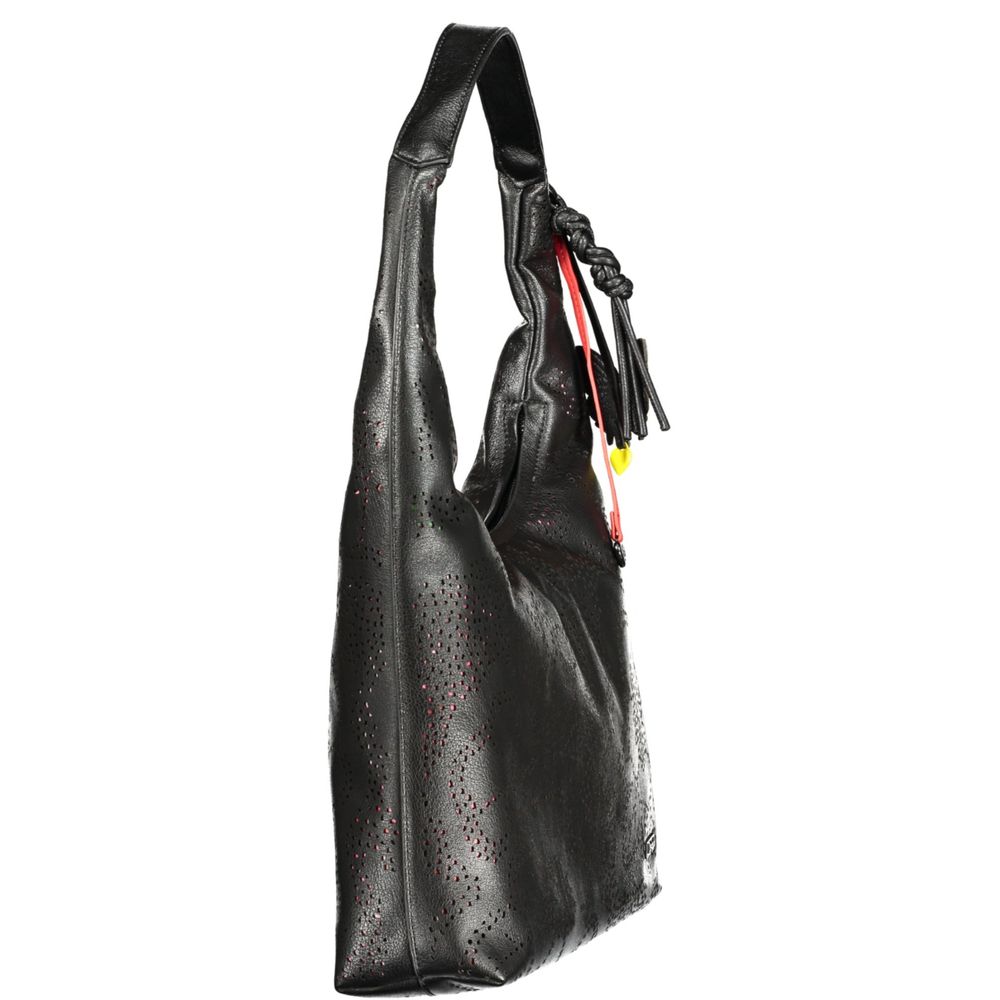 Desigual Nero Polyurethan Damenhandtasche
