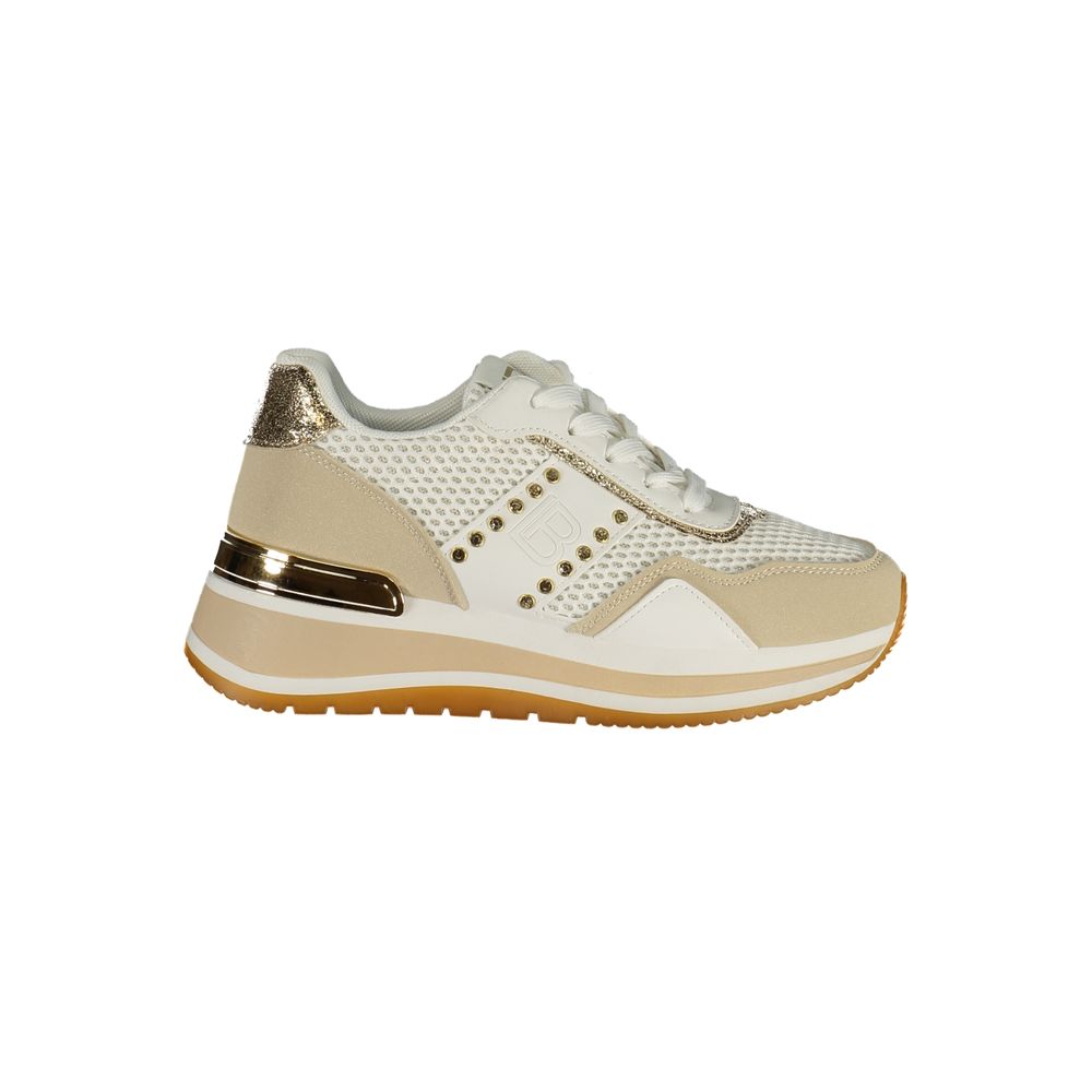 Laura Biagiotti Bianco Polyurethan Damen Sneaker