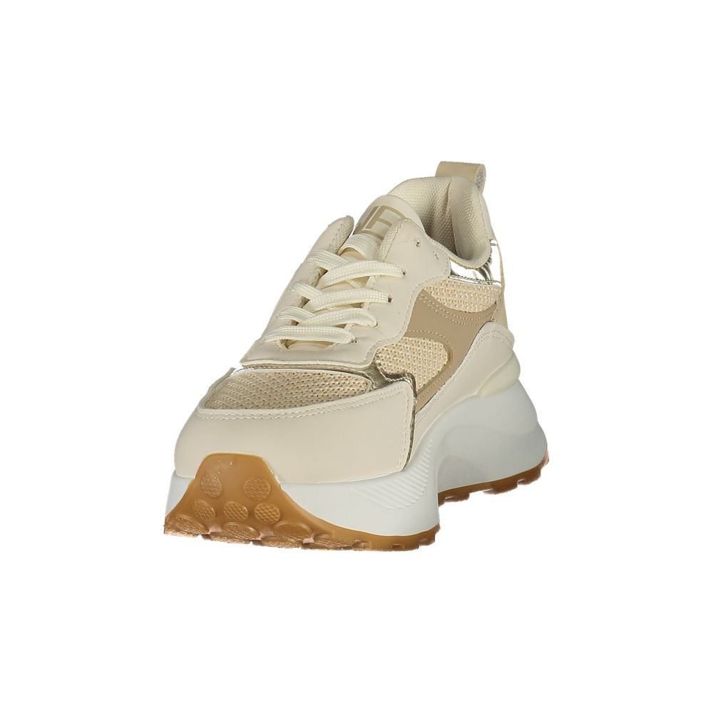 Laura Biagiotti Beige Polyurethan Damen Sneaker