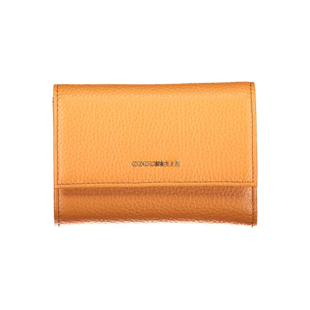 Coccinelle Arancione Pelle Damen Geldbörse
