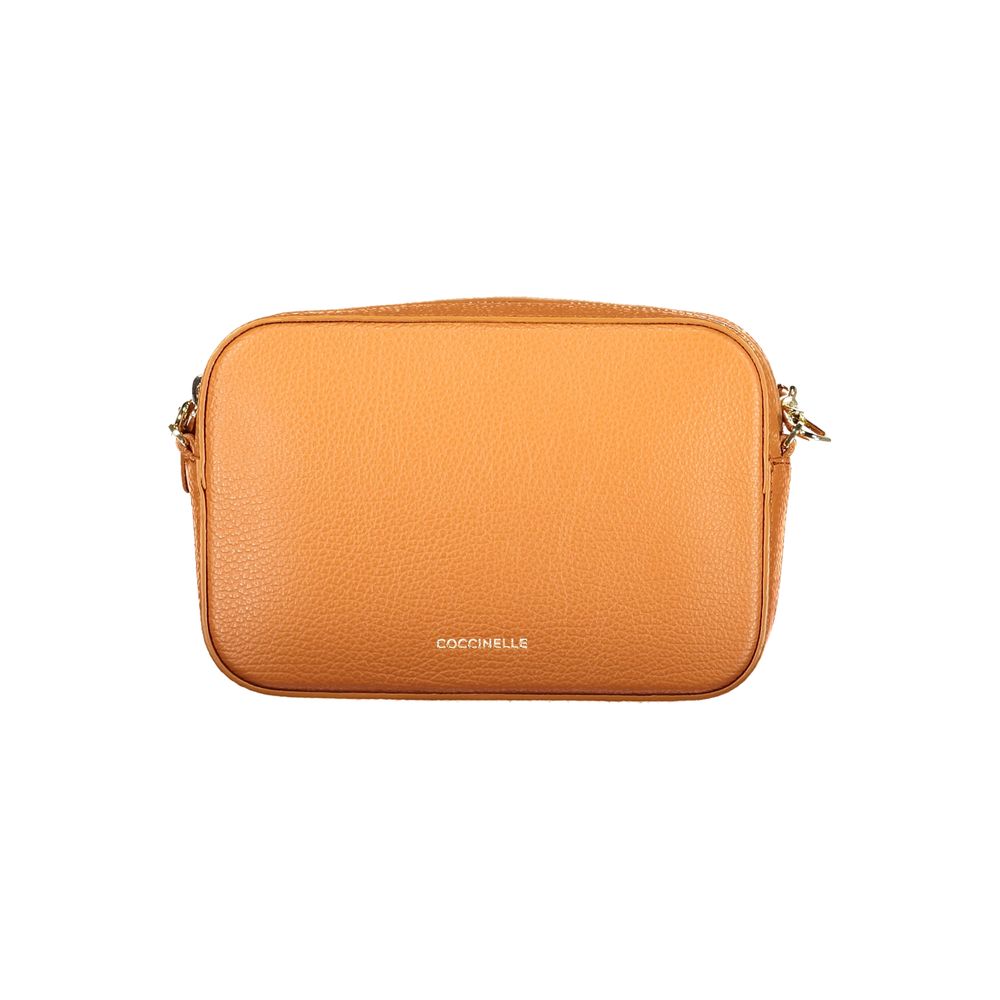 Sac à main en cuir orange Coccinelle pour femme