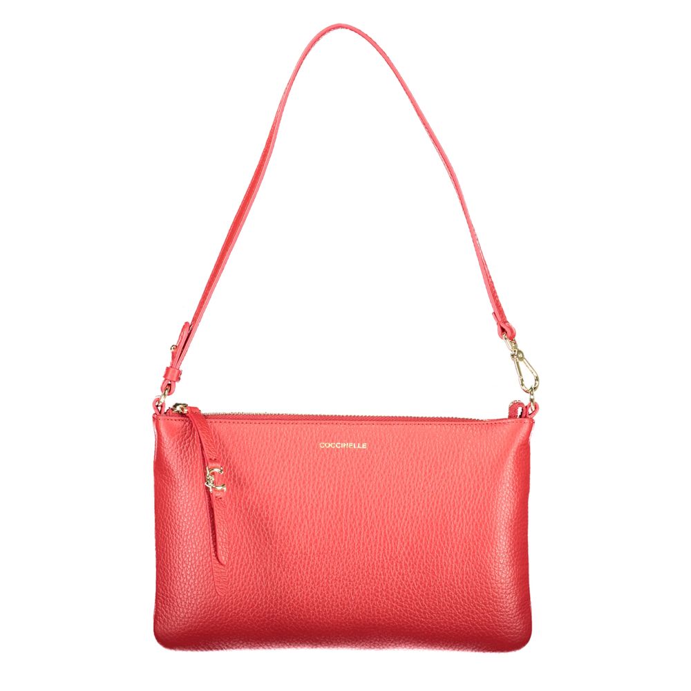 Sac à main femme en cuir Coccinelle Rosso