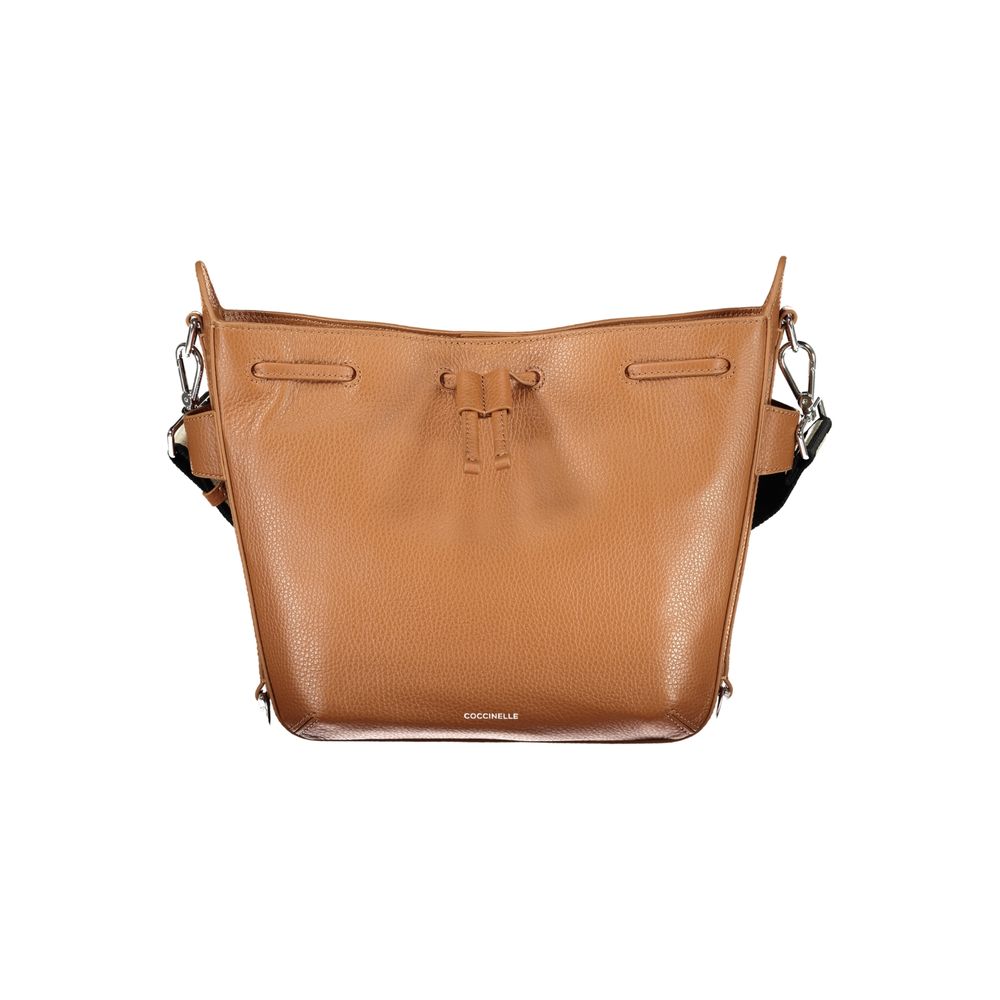Sac Coccinelle en cuir marron pour femme
