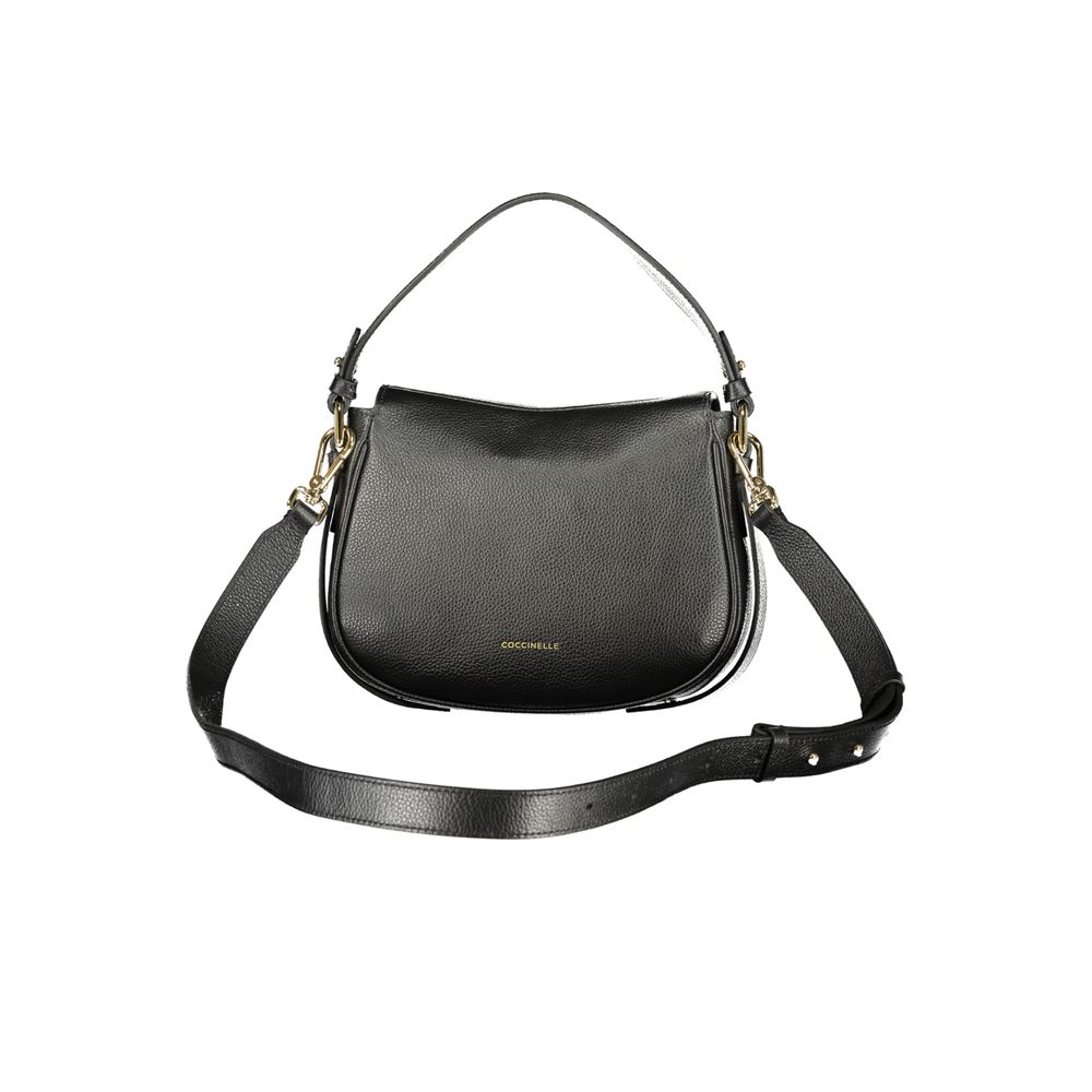 Sac à main femme en cuir noir Coccinelle