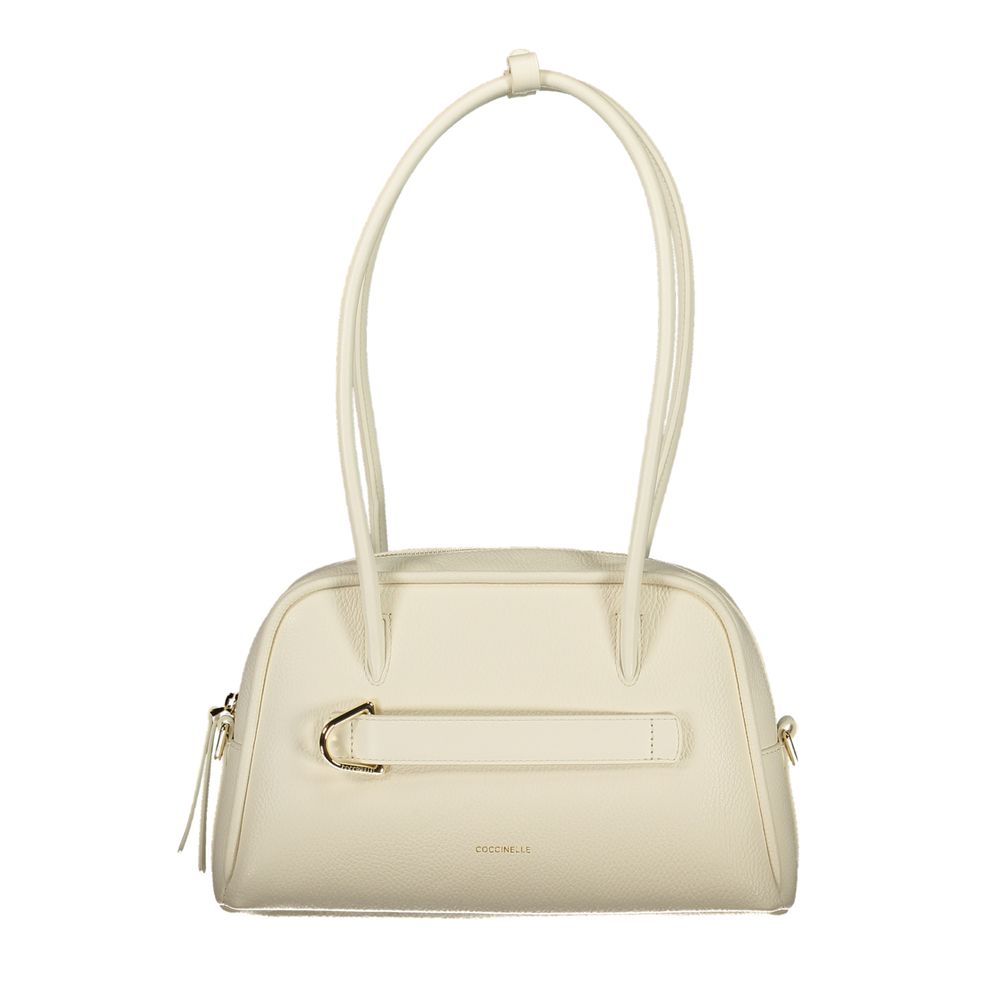 Sac à main Coccinelle en cuir blanc