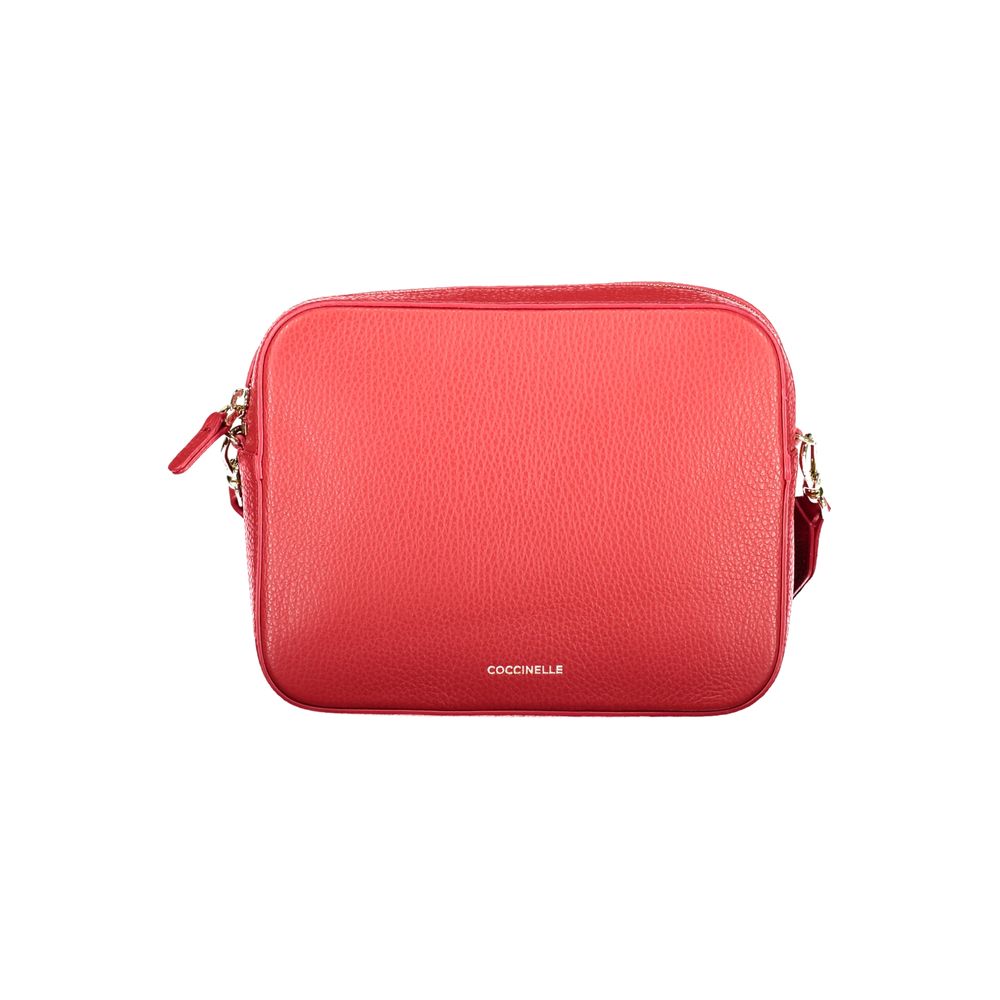 Sac à main femme en cuir Coccinelle Rosso