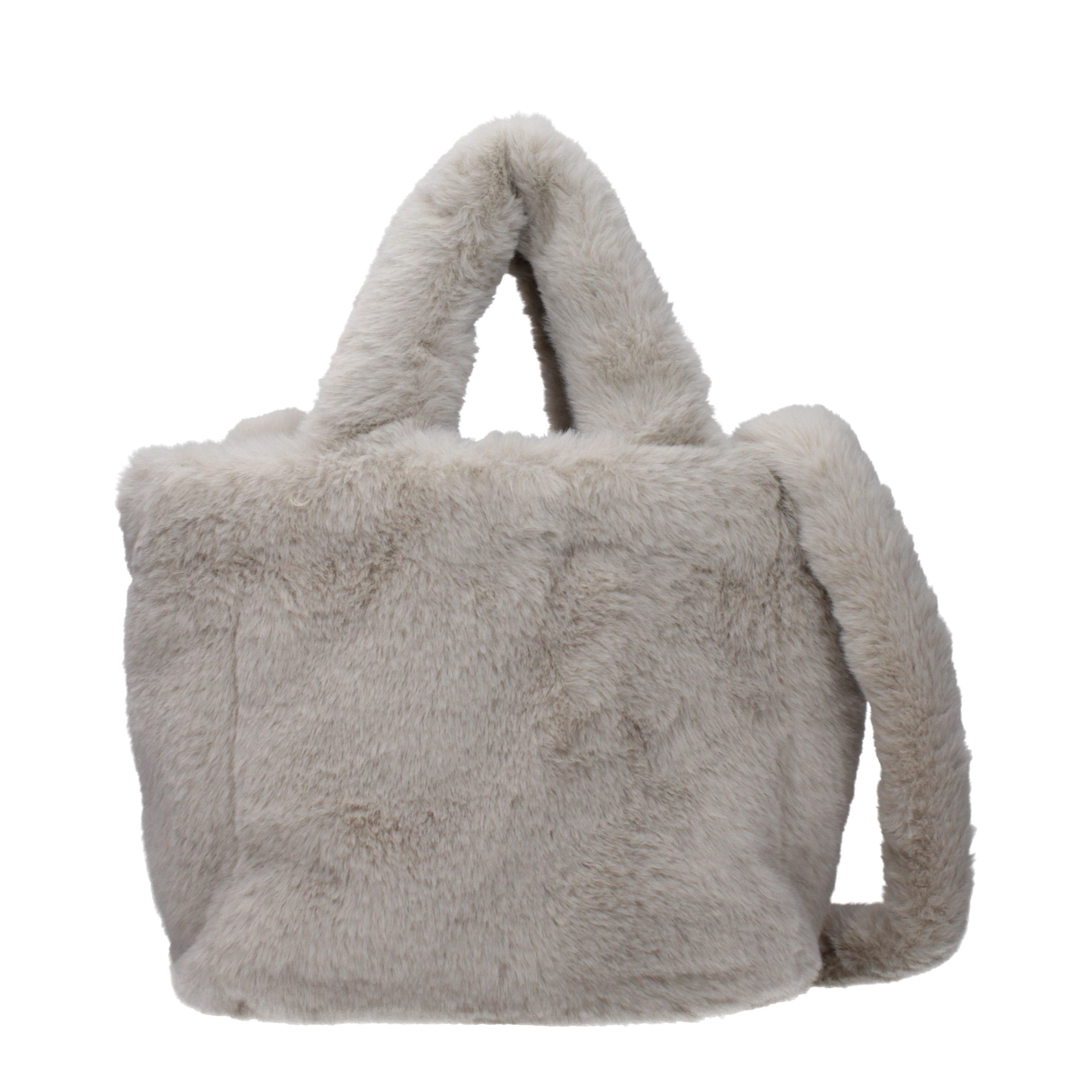 Sac à main Herno gris en fourrure