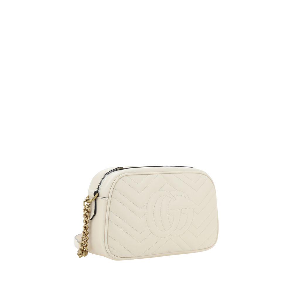 Gucci Schultertasche aus weißem Kalbsleder Bos Taurus