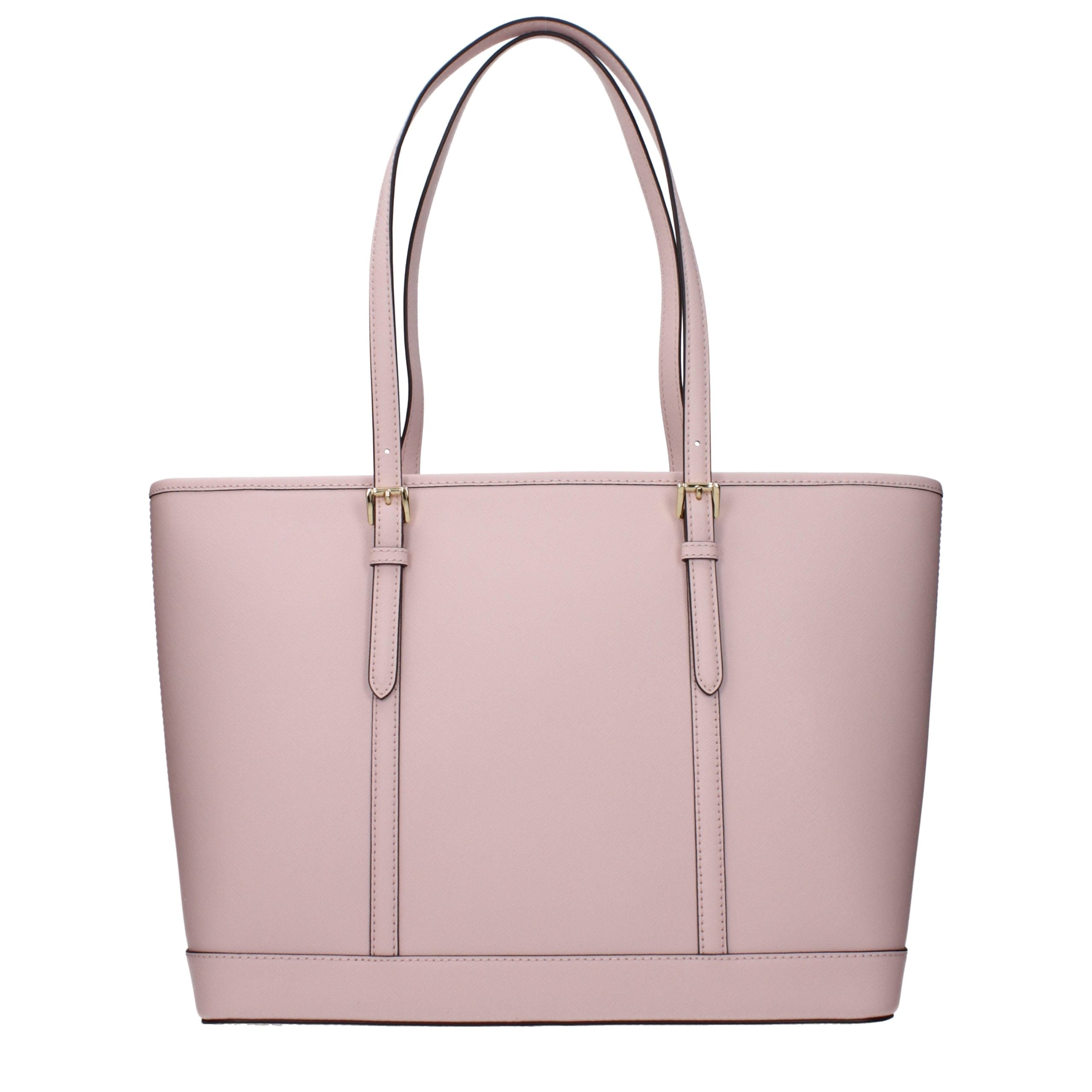 Michael Kors Rosafarbene Schultertasche aus Leder