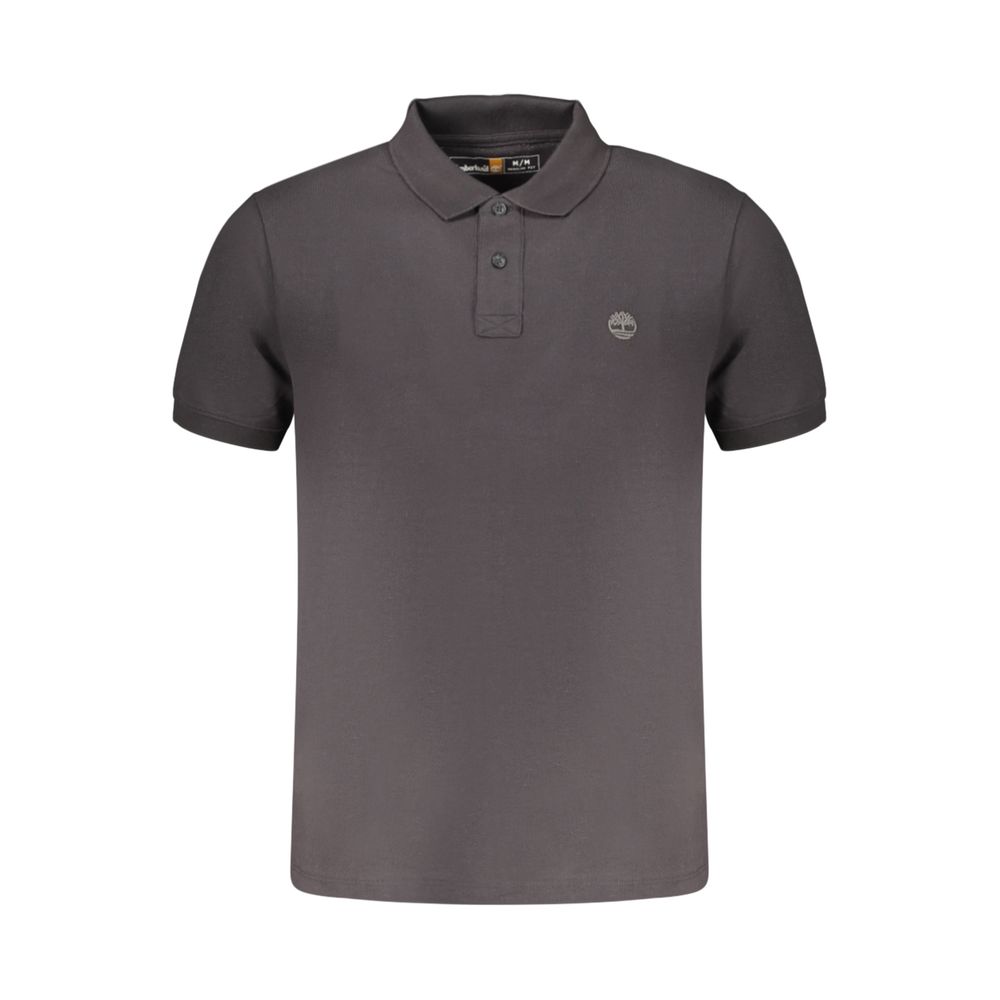 Timberland Schwarzes Polohemd aus Baumwolle für Herren