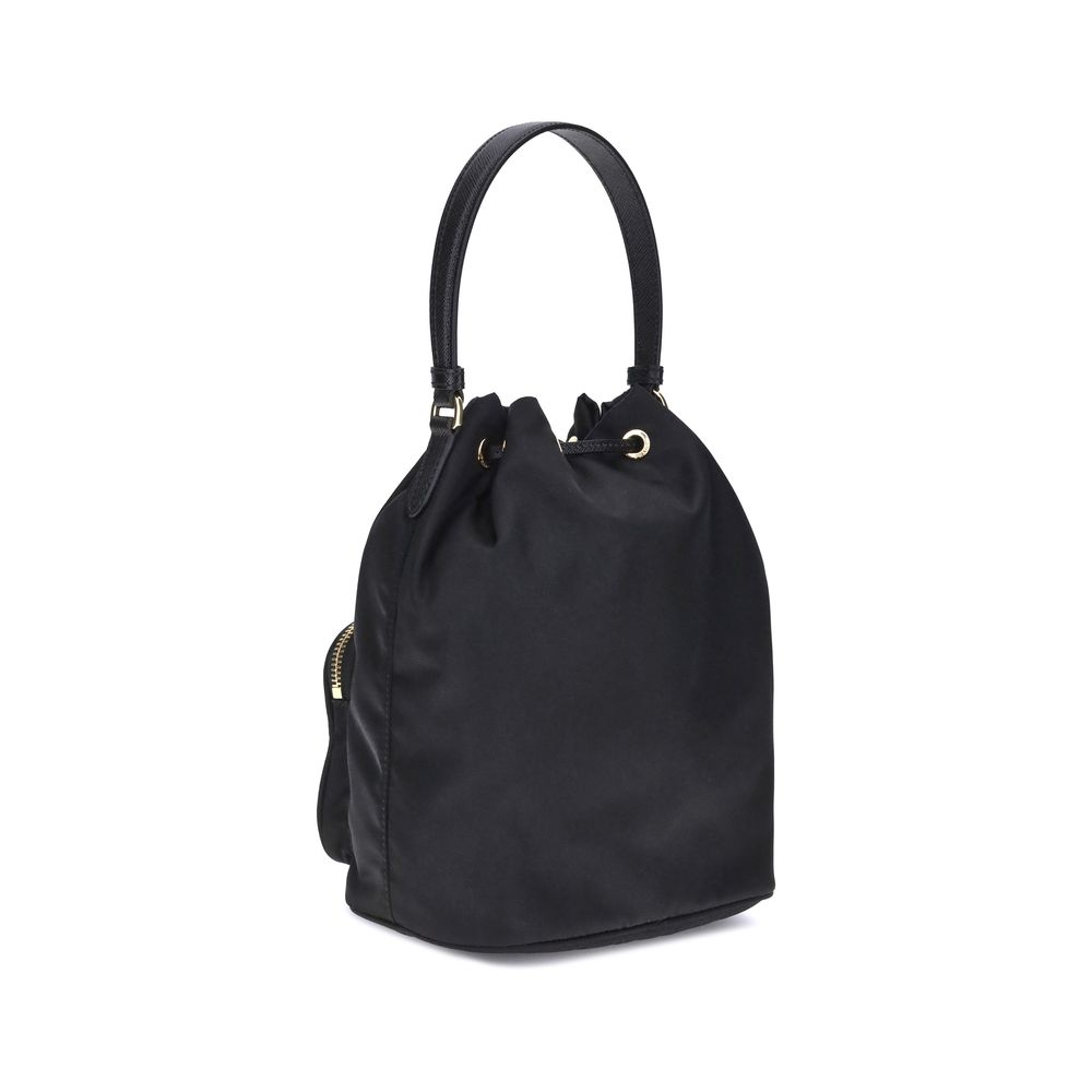 Prada Bucket Bag aus recyceltem schwarzem Polyamid