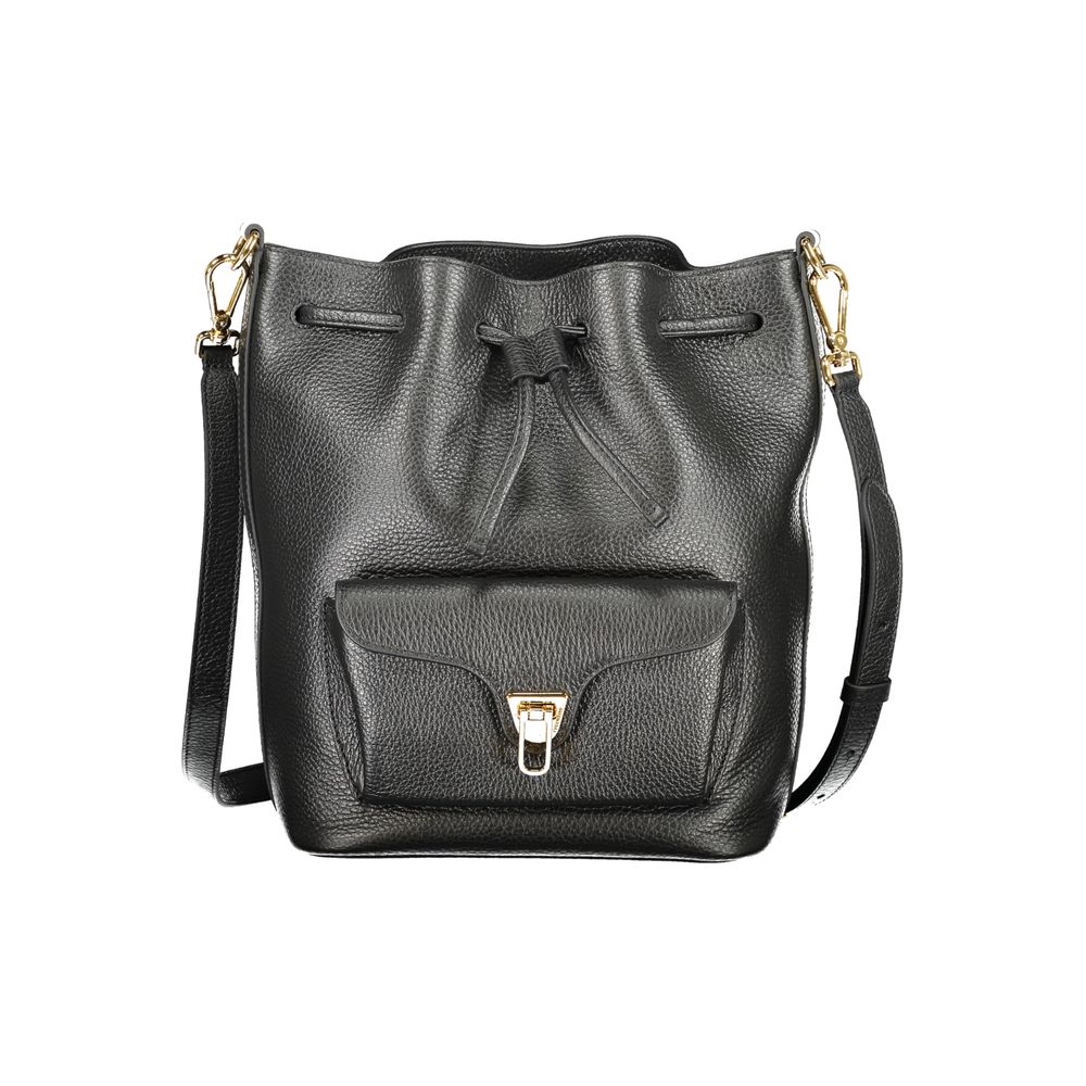 Sac à main femme en cuir noir Coccinelle