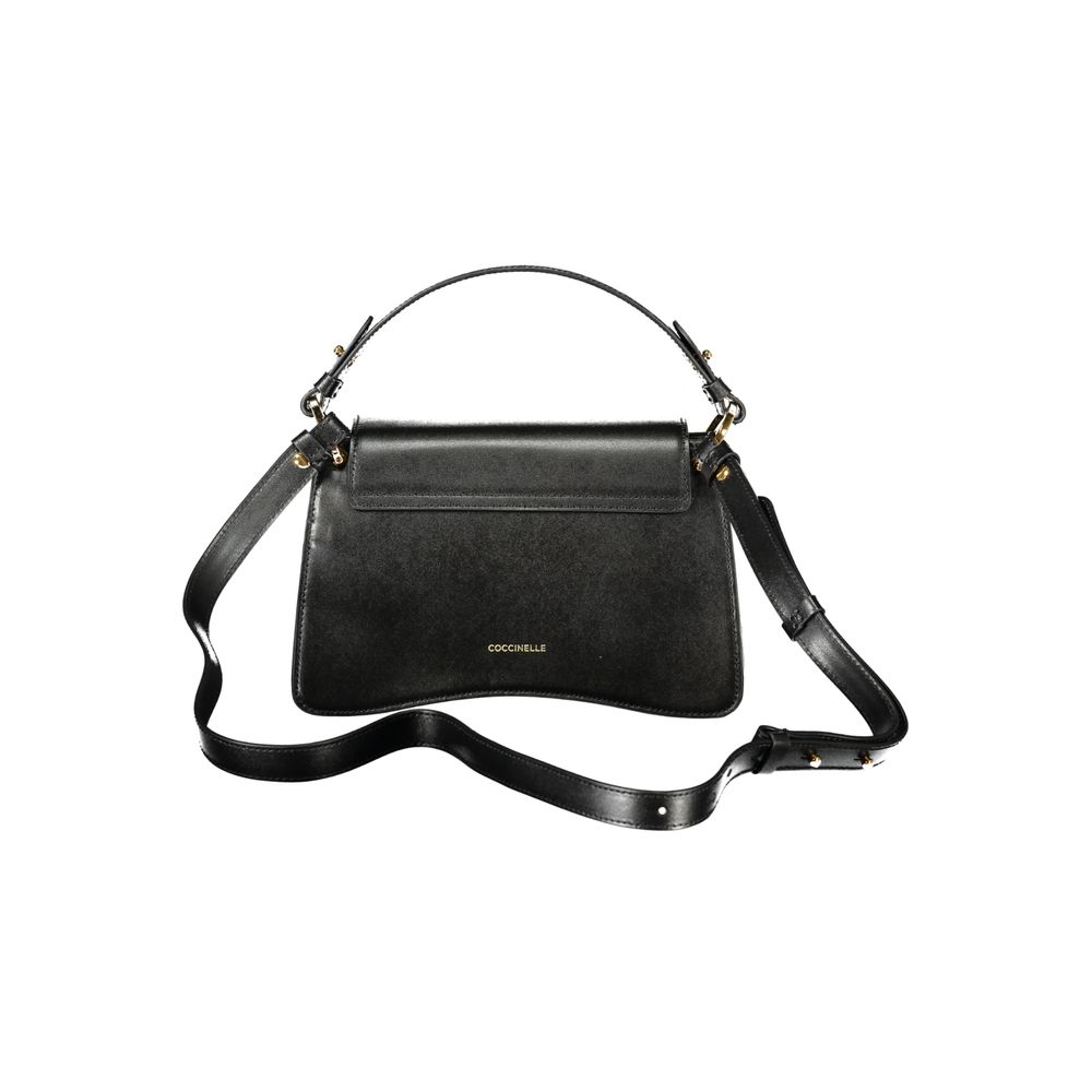 Sac à main femme en cuir noir Coccinelle