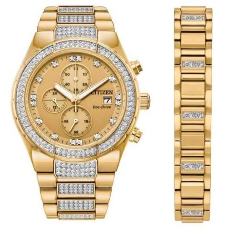 Montre Citizen en Acier Inoxydable Doré avec Bracelet