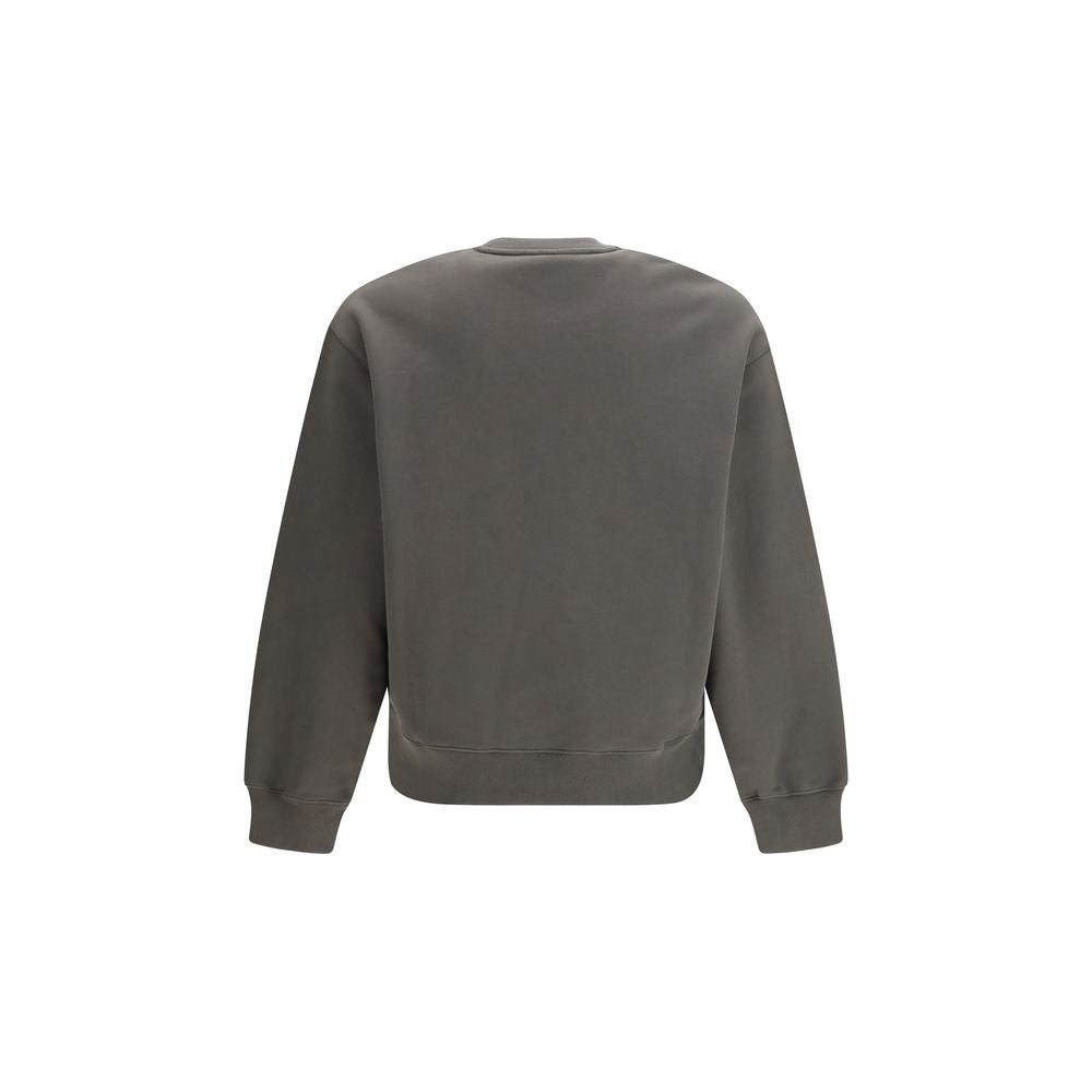 Sweatshirt en coton marron Maison Kitsuné