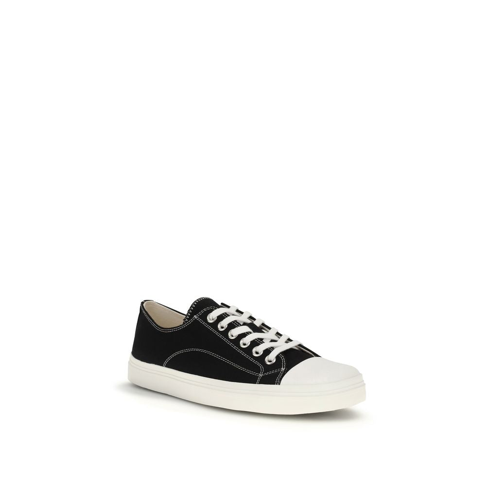 Baskets basses Moschino en coton noir