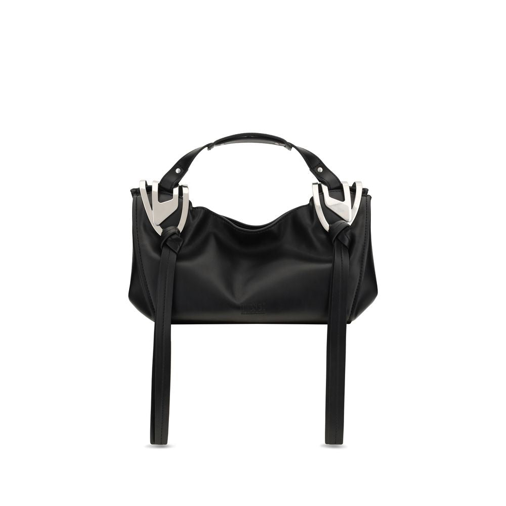 Sac à main Diesel en cuir de veau noir Bos Taurus
