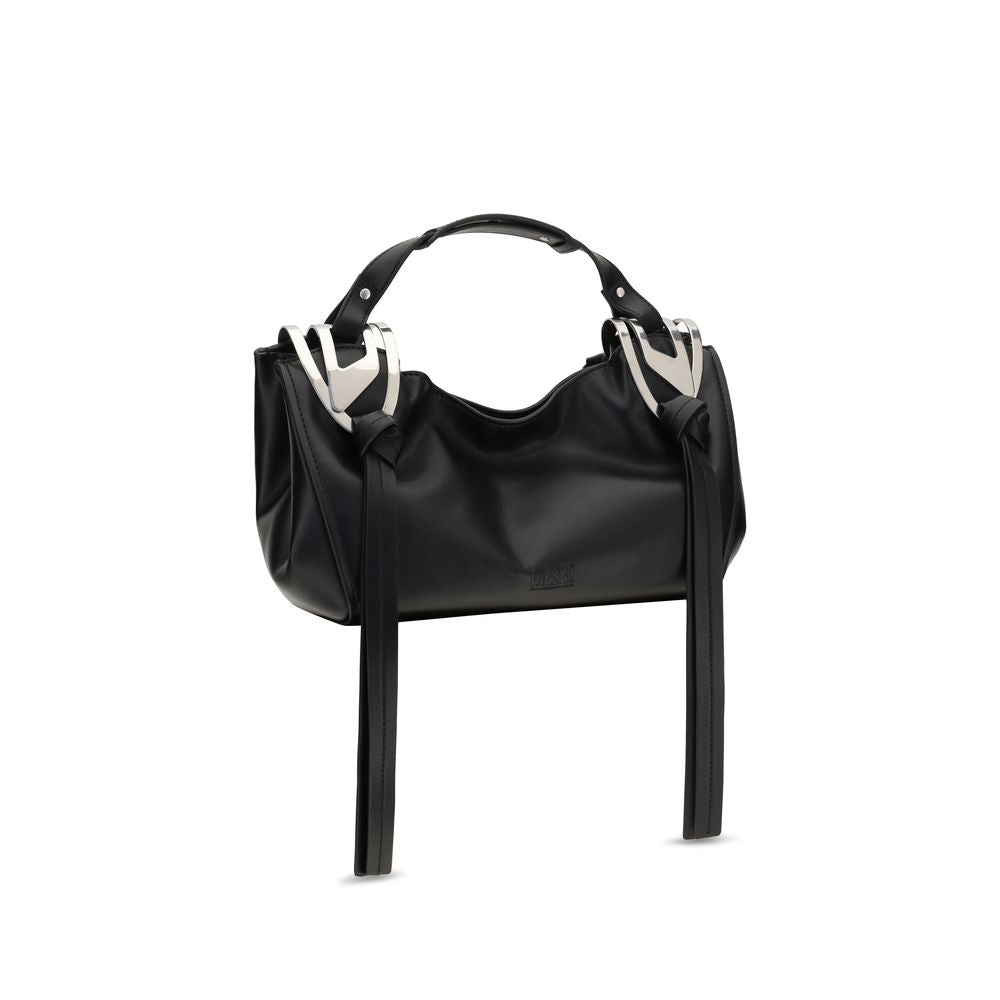 Sac à main Diesel en cuir de veau noir Bos Taurus