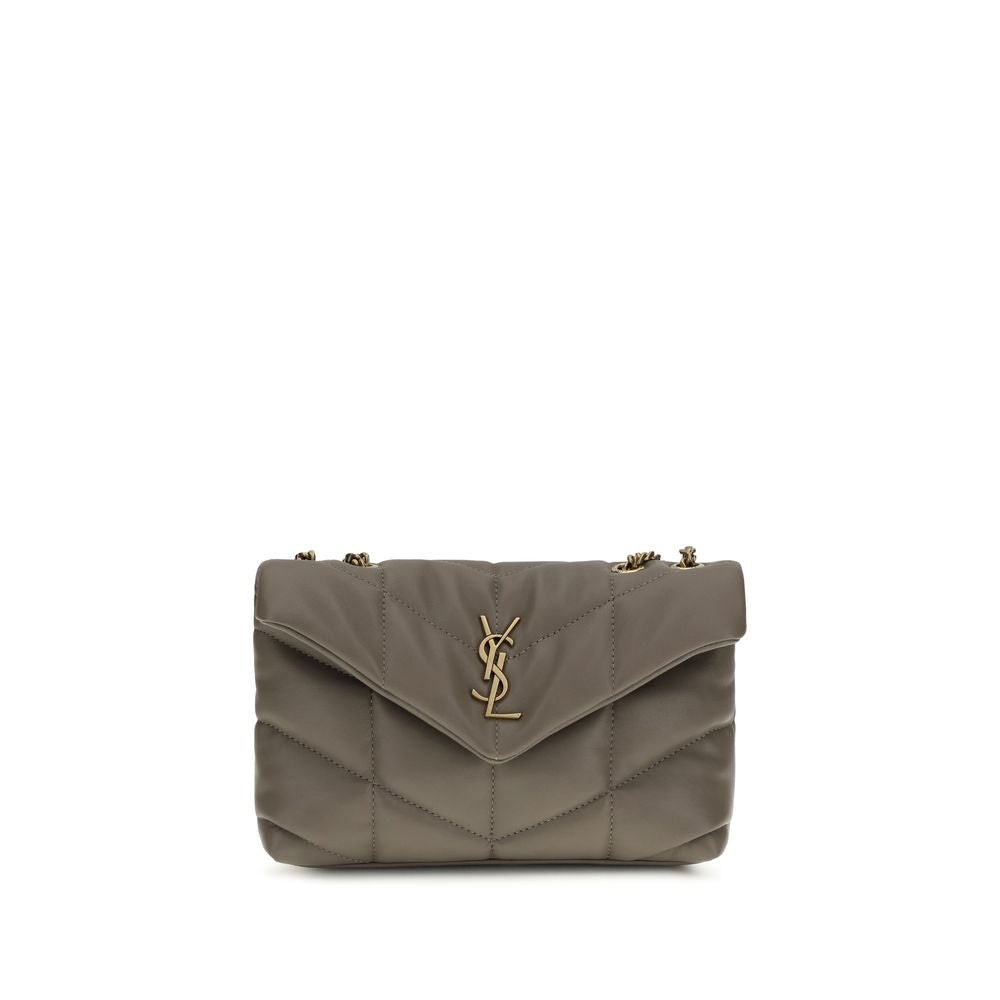 Sac bandoulière Saint Laurent en agneau gris Ovis Aries Aries