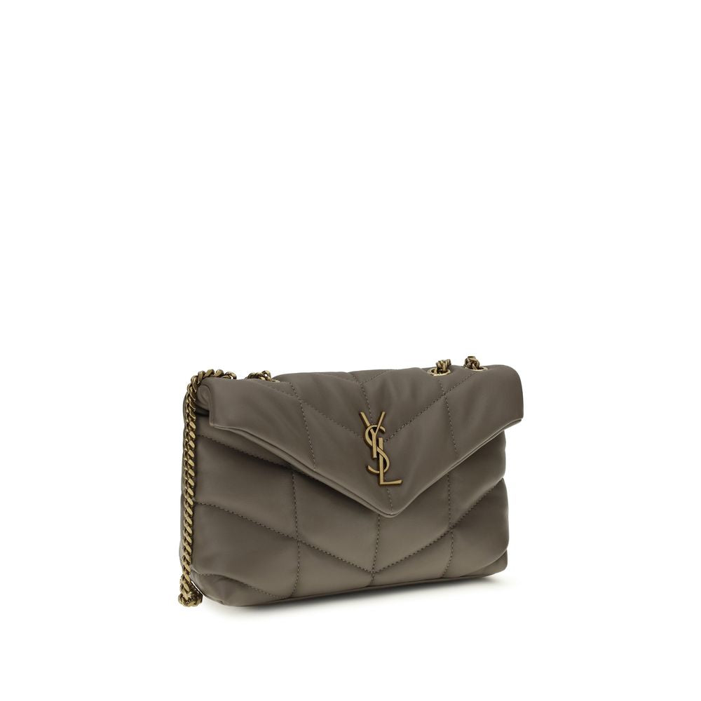 Sac bandoulière Saint Laurent en agneau gris Ovis Aries Aries