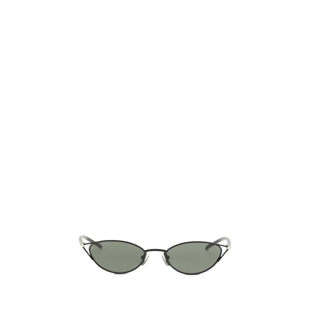 Lunettes de soleil en métal noir Alexander McQueen