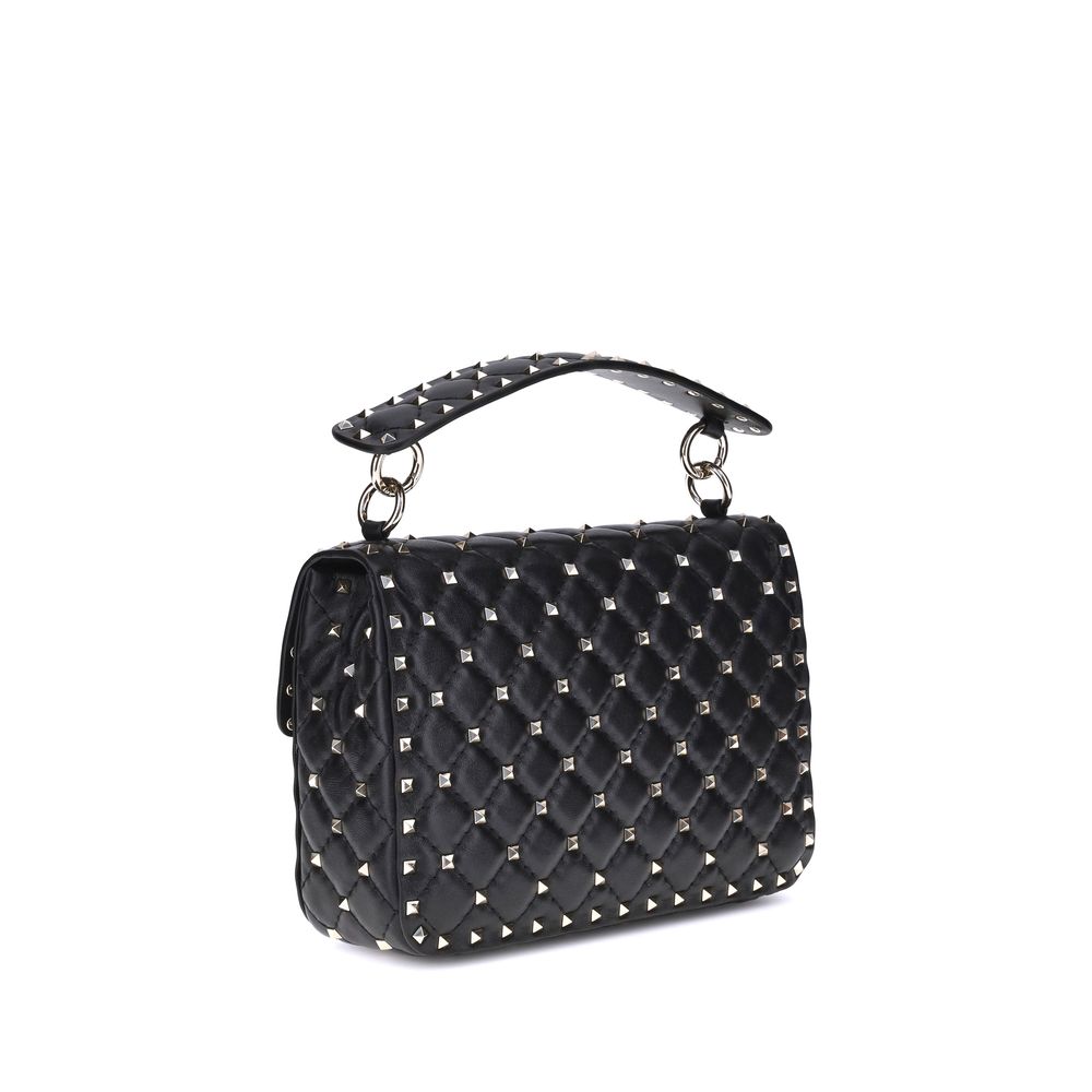 Valentino Garavani Schwarze Lammfell-Schultertasche (Ovis Aries Aries)