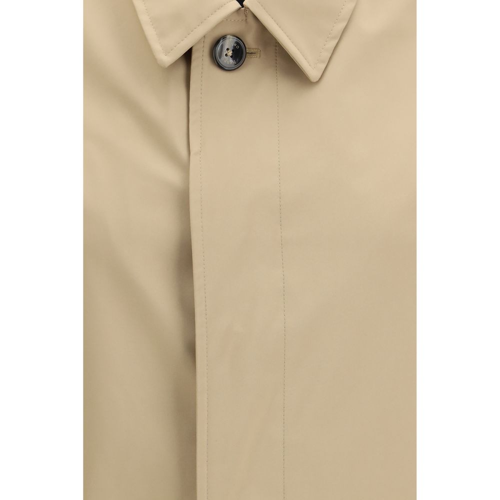 Herno Trenchcoat aus beigem Polyester