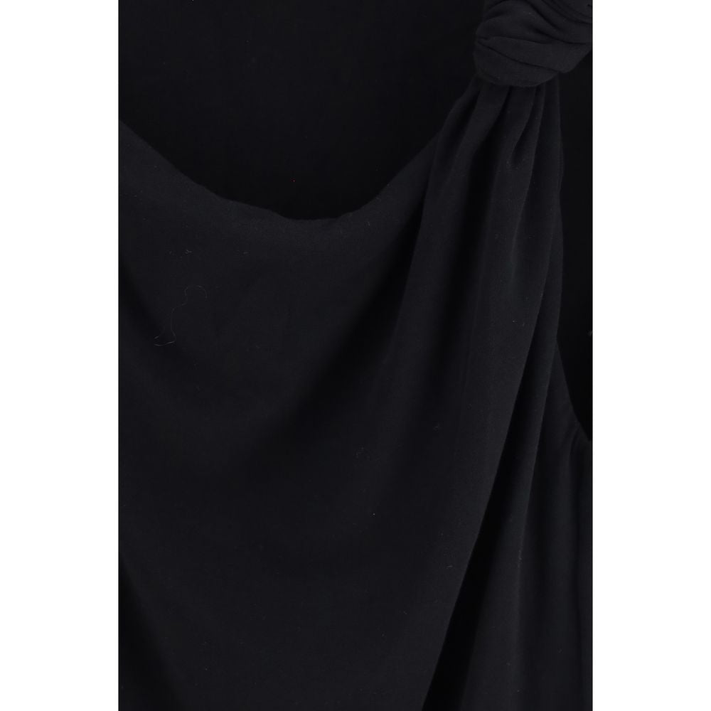 T-shirt sans manches noir en coton PINKO