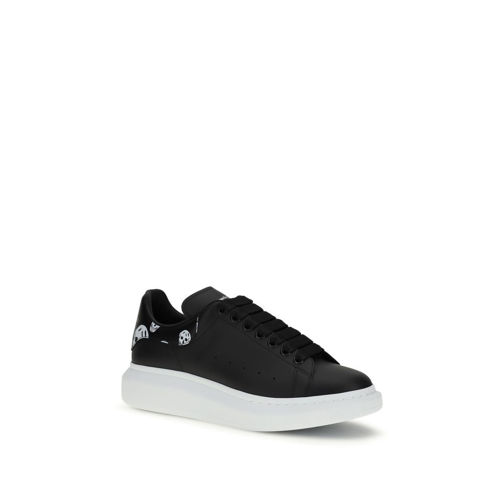 Baskets Alexander McQueen Chunky en cuir de veau noir Bos Taurus