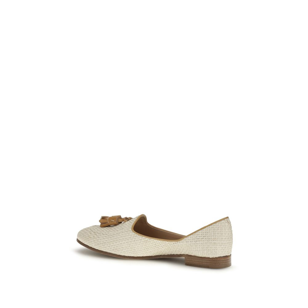 Fratelli Rossetti Beige Slipper aus Bast